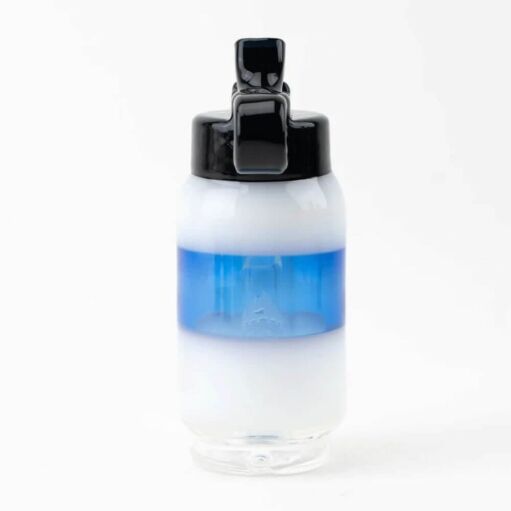 Empire Glassworks Water Bottle Puffco Peak Attachment - White/Blue - 04