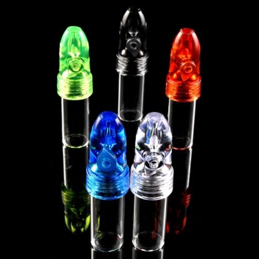 Glass Vial With Snuff Bullet - 03