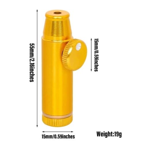 Premium Machined Aluminum Snuff Bullet "The Rocket" - 02