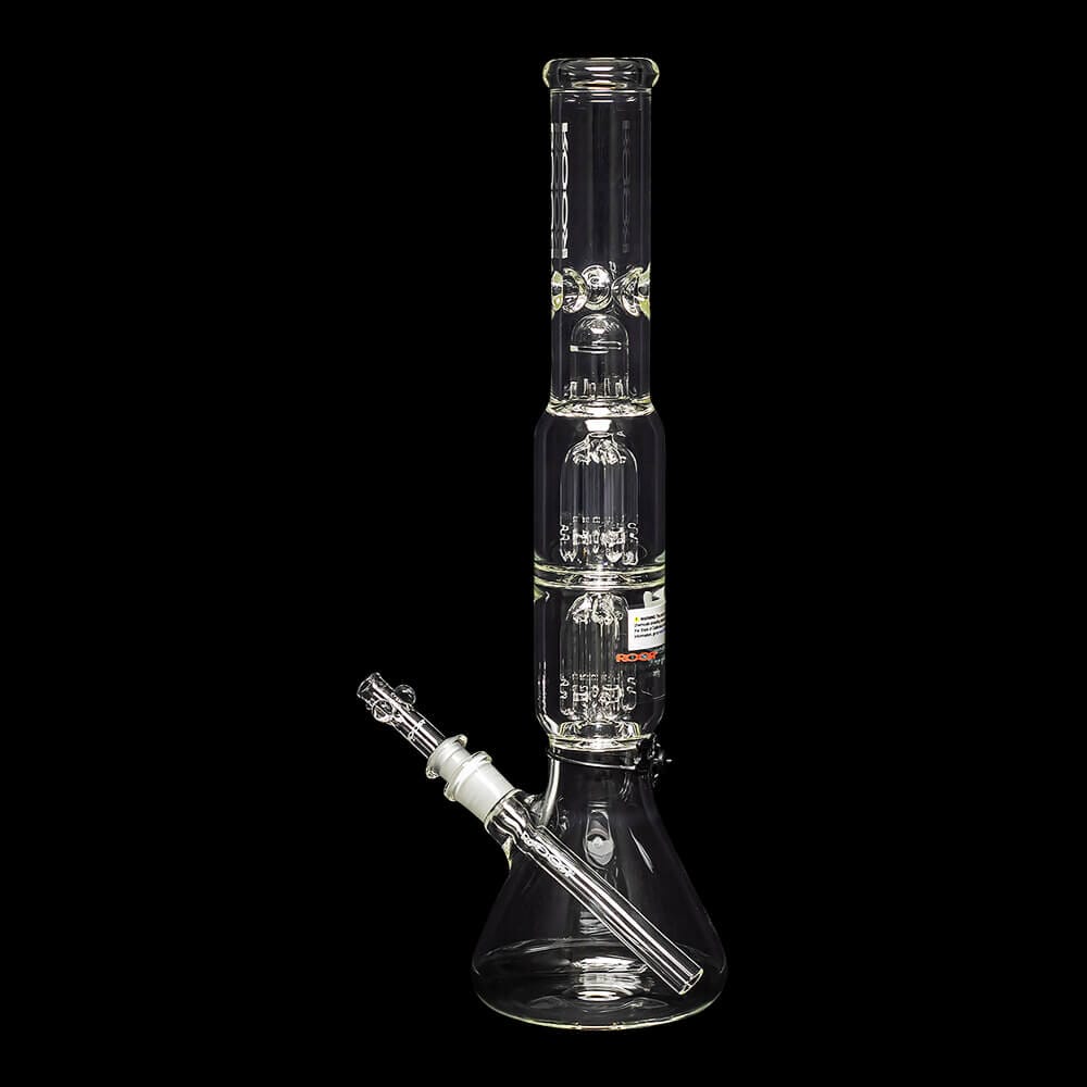 ROOR Tech 17" Double 4-Arm Tree Perc Beaker Water Pipe - 02