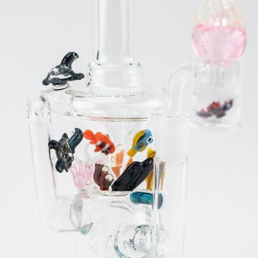 Empire Glassworks Mini Recycler Rig East Australian Current - 06