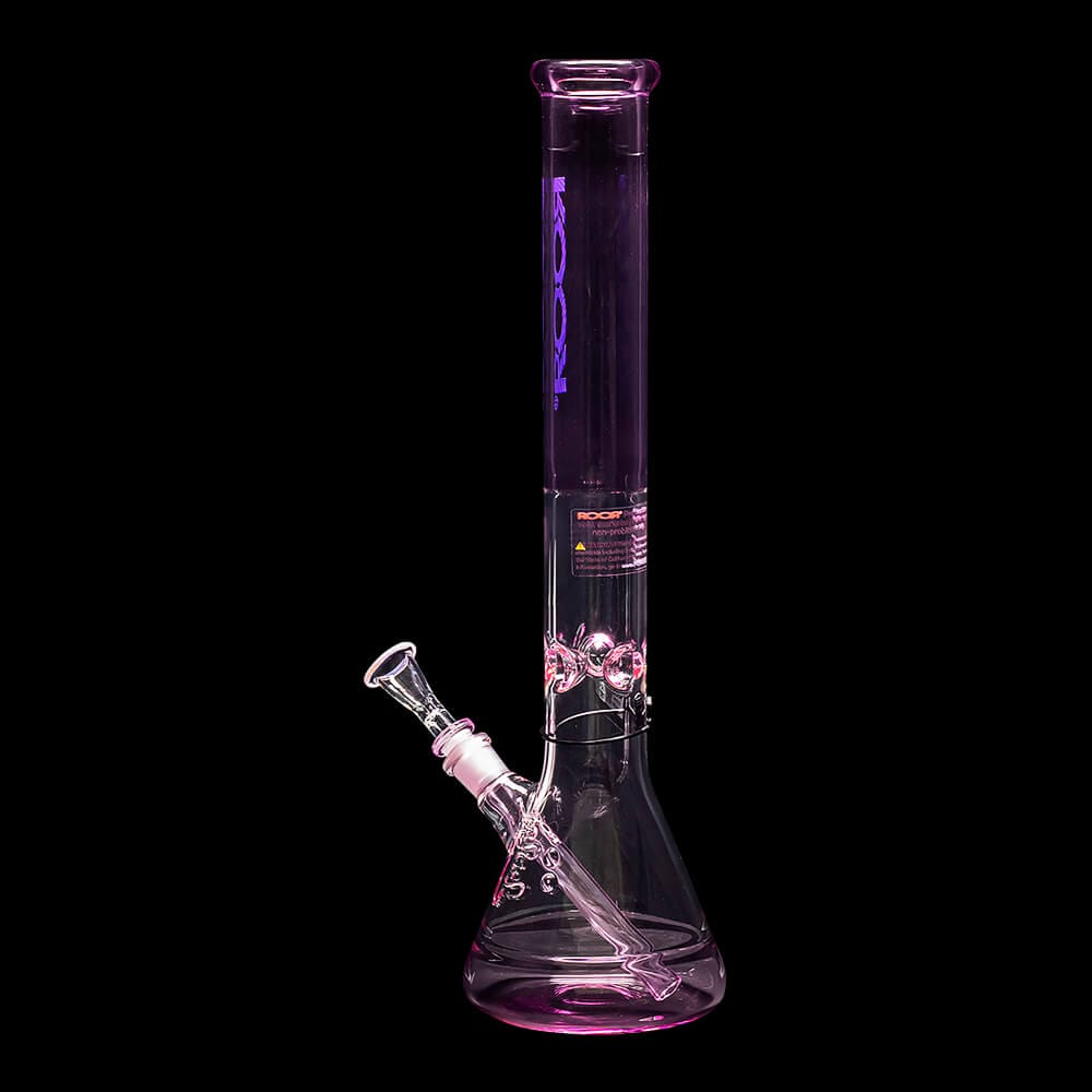 ROOR Custom Classic 18″ Beaker Bong 50x5mm – Translucent Pink - 02