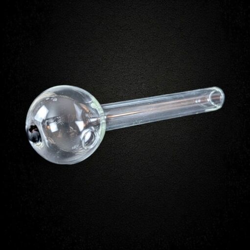 Black Dot Thick Glass Oil Burner Pipe - 01