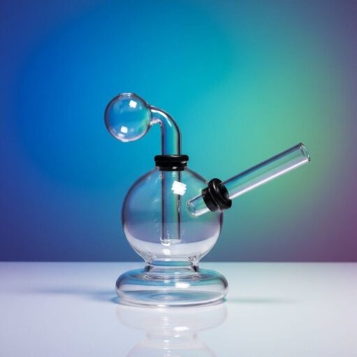Clear Round Base Oil Burner Rig - 01