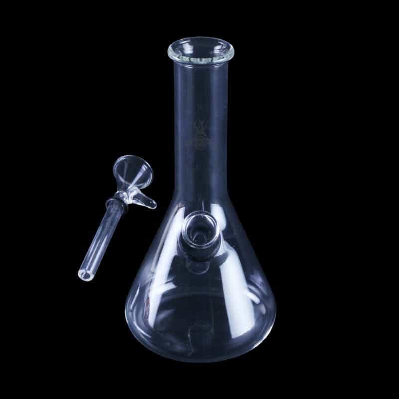 Chameleon Glass Water Pipe For The People Mini Beaker - Clear