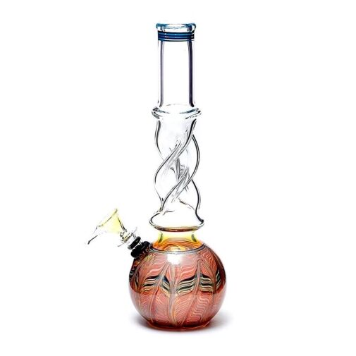 4:20 Generic Label 10" Twisted Glass Mixed Color Water Pipe / 5