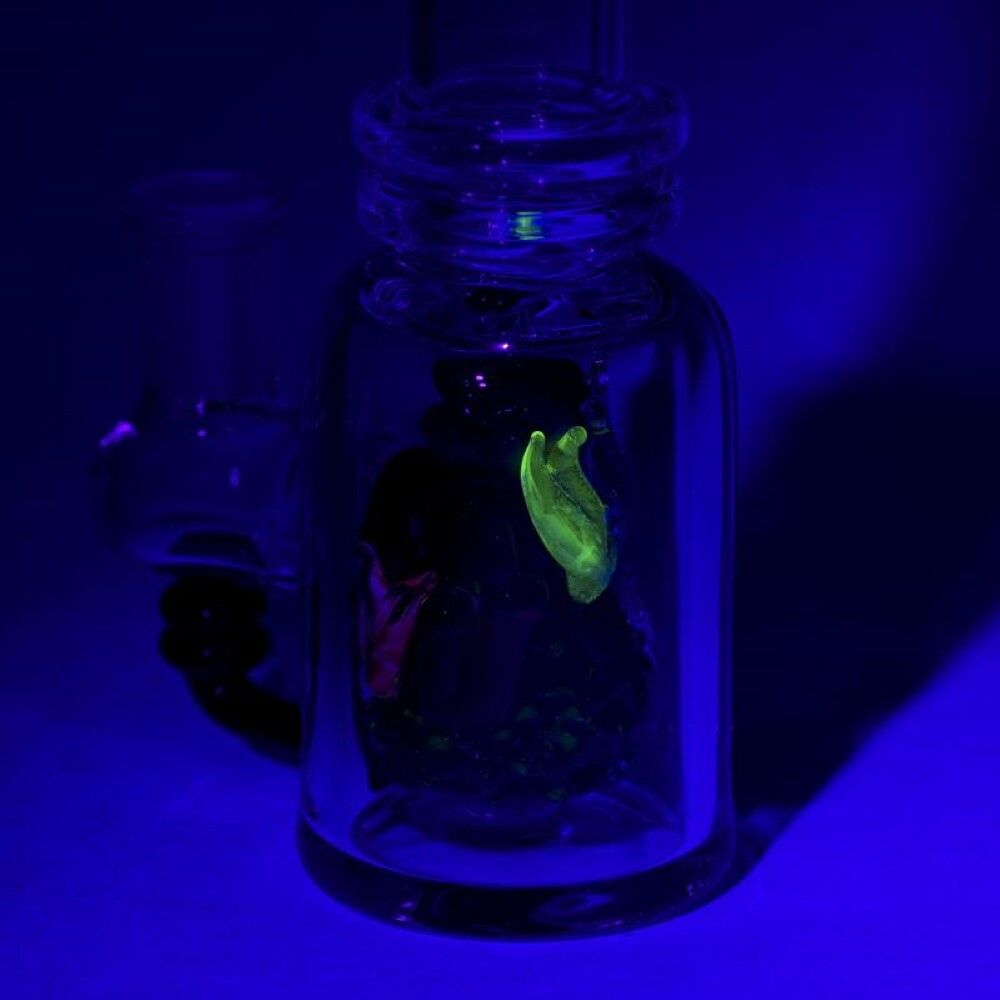 Empire Glassworks Save The Sea Mini Beaker Water Pipe - 7