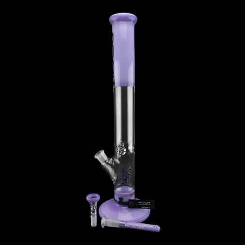 ROOR Custom Classic 18" Straight Water Pipe 50mm x 5mm - Purple - 002