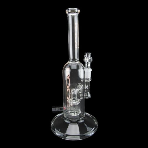 ROOR Tech 12" Fixed Stemless Barrel Bubbler - Orange - 004