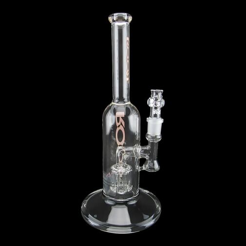 ROOR Tech 12" Fixed Stemless Barrel Bubbler - Orange - 005