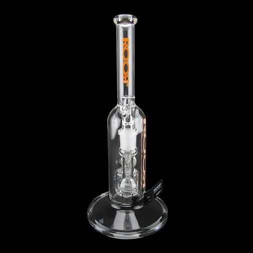 ROOR Tech 12" Fixed Stemless Barrel Bubbler - Orange - 007