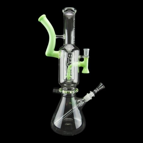 ROOR X Eleven30 2-in-1 16″ Beaker Water Pipe/Dab Rig – Mint Green - 005