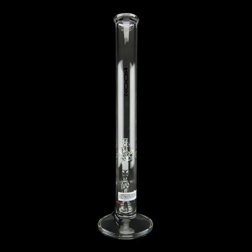 ROOR Tech 18" Mini Clear Fixed 45mm x 5mm Straight Water Pipe - 03