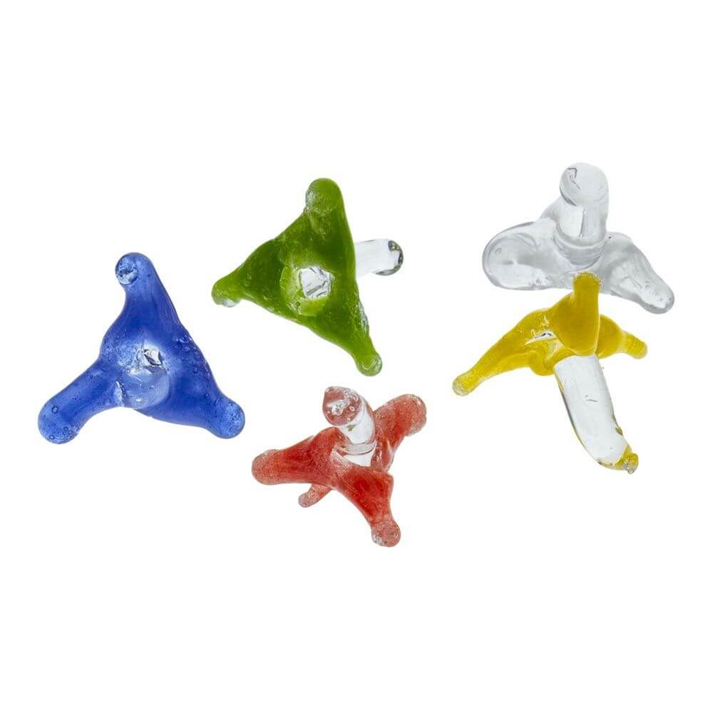 Quality Glass Screens “Jack Style” Assorted Colors – 5 pc