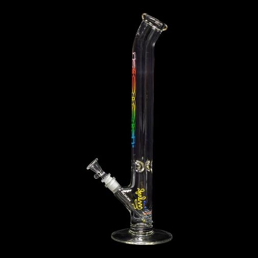 ROOR Classic 18" Straight Tube Bent Neck "Rasta Outline" 01