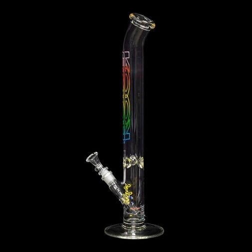 ROOR Classic 18" Straight Tube Bent Neck "Rasta Outline" 02