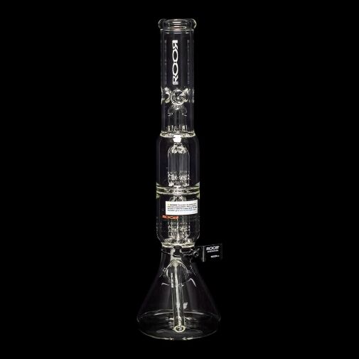 ROOR Tech 17" Double 4-Arm Tree Perc Beaker Water Pipe - 03