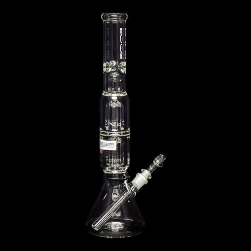 ROOR Tech 17" Double 4-Arm Tree Perc Beaker Water Pipe - 04