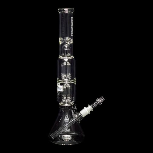 ROOR Tech 17" Double 4-Arm Tree Perc Beaker Water Pipe - 05