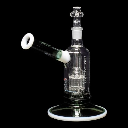 ROOR Tech Fixed 8" 10-Arm Tree Bubbler - Smoking Gray & White - 08