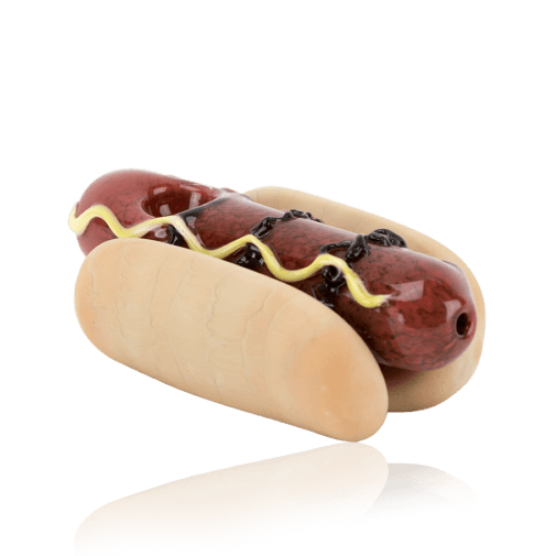 Empire Glassworks Hot Dog Hand Pipe 01