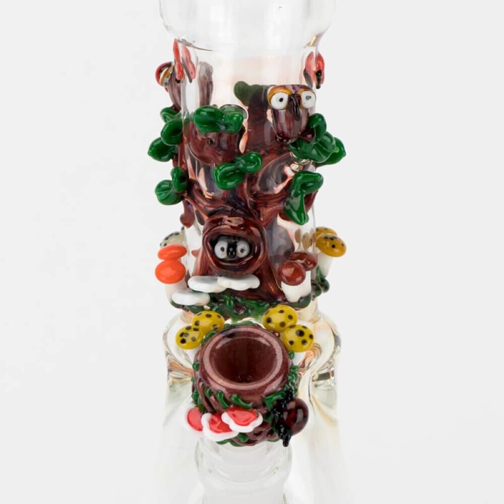 Empire Glassworks Hootie's Forest Beaker Water Pipe 02