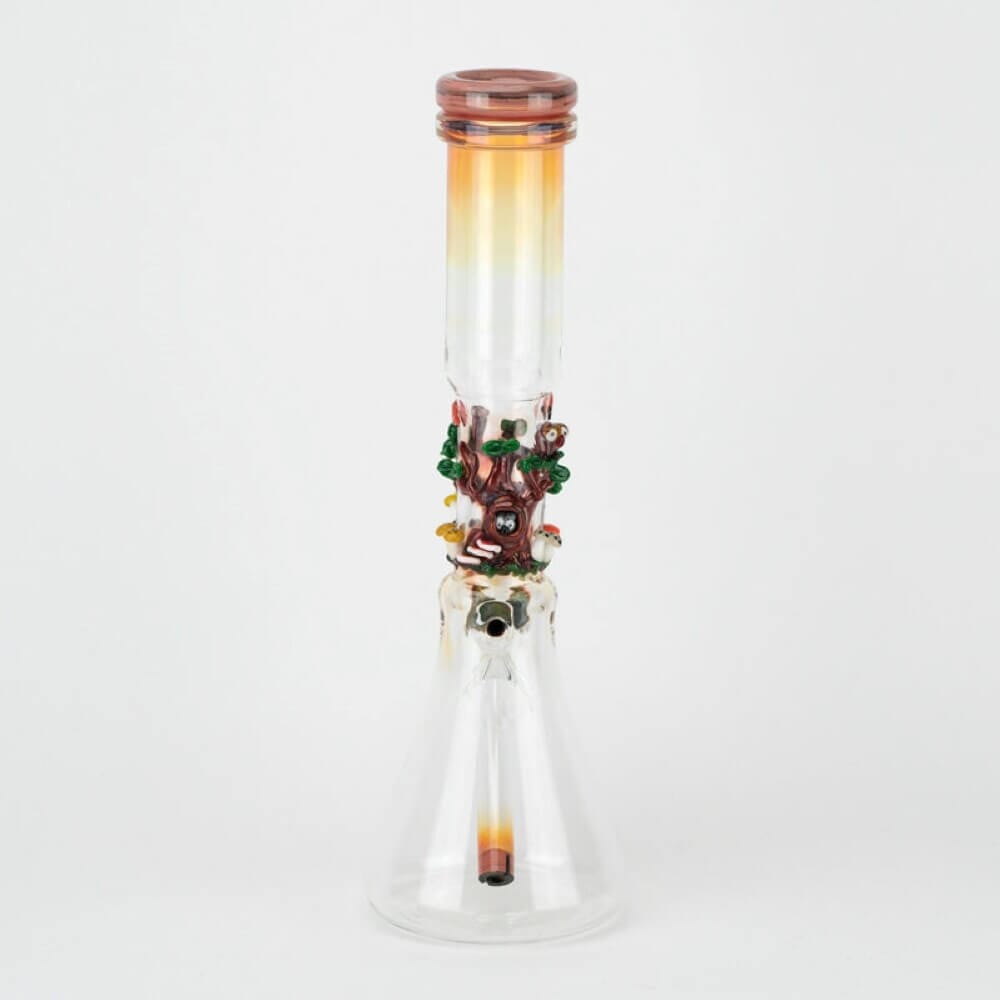 Empire Glassworks Hootie's Forest Beaker Water Pipe 04