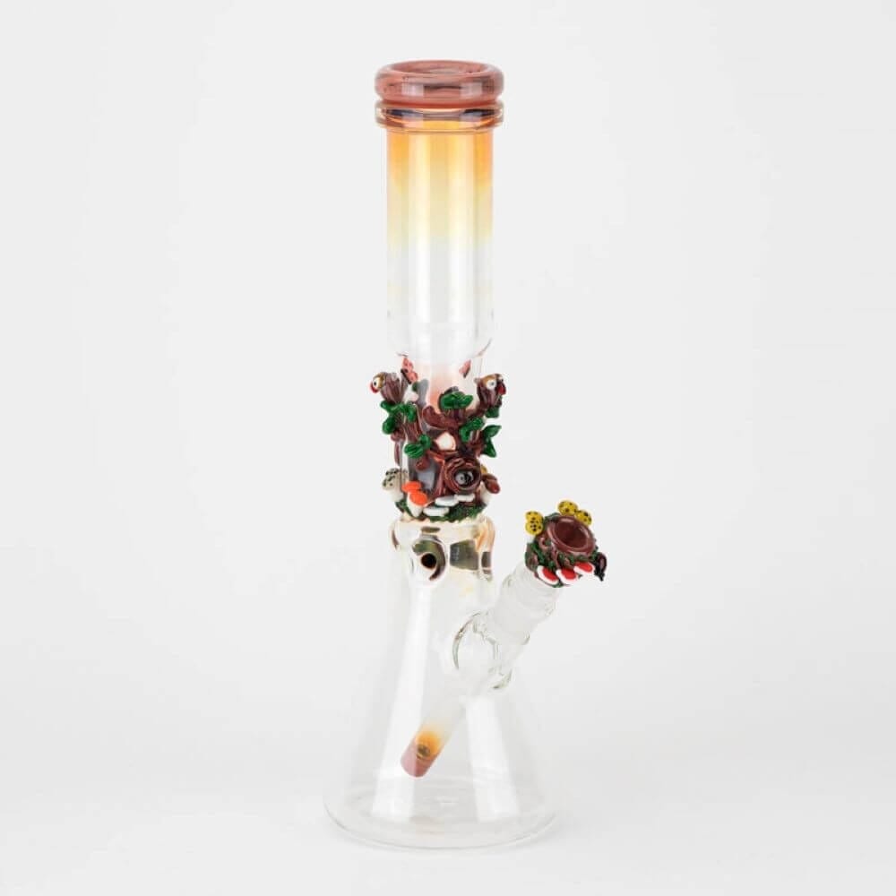 Empire Glassworks Hootie's Forest Beaker Water Pipe 05