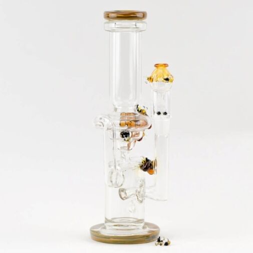 Empire Glassworks Save The Bee's Recycler Water Pipe 05