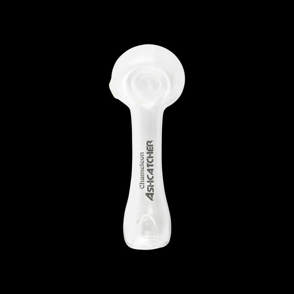 Chameleon Glass Ashcatcher Hand Pipe - Green