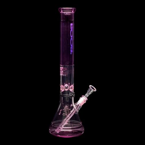 ROOR Custom Classic 18″ Beaker Bong 50x5mm – Translucent Pink - 04