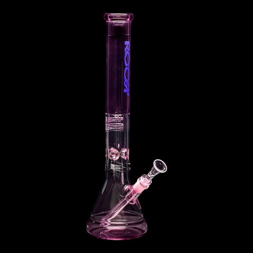 ROOR Custom Classic 18″ Beaker Bong 50x5mm – Translucent Pink - 06