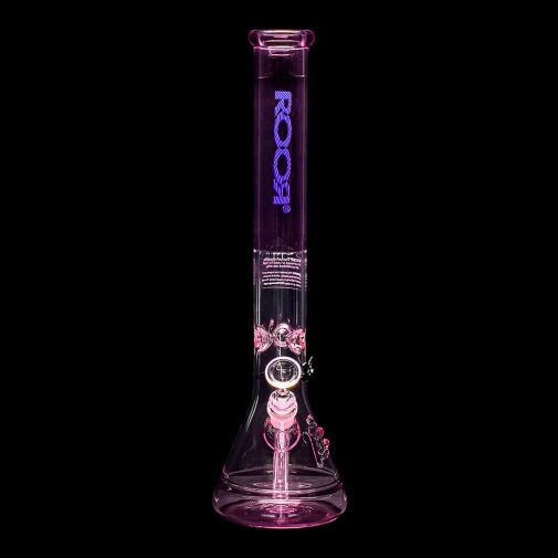 ROOR Custom Classic 18″ Beaker Bong 50x5mm – Translucent Pink - 07