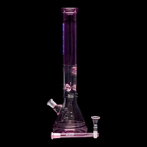 ROOR Custom Classic 18″ Beaker Bong 50x5mm – Translucent Pink - 09