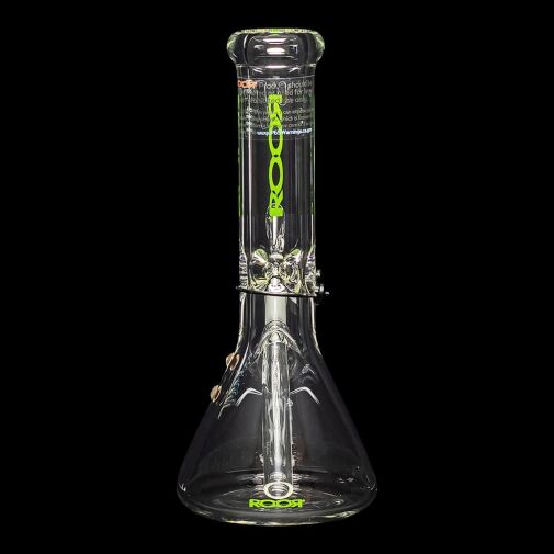 ROOR Mini 10" Beaker Water Pipe 40x7mm - Green - 03
