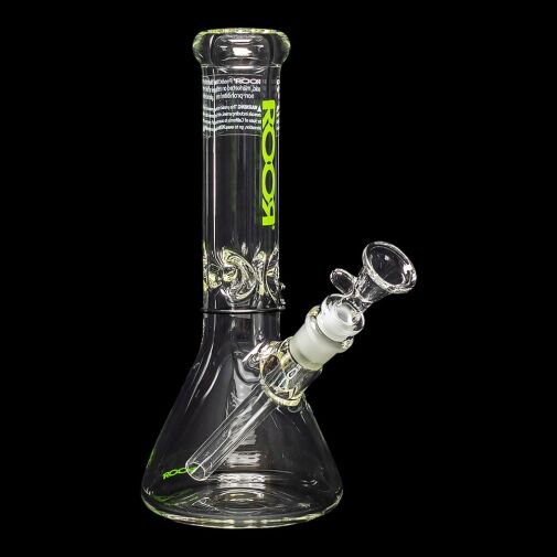 ROOR Mini 10" Beaker Water Pipe 40x7mm - Green - 06