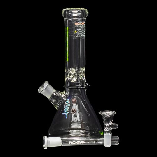 ROOR Mini 10" Beaker Water Pipe 40x7mm - Green - 09