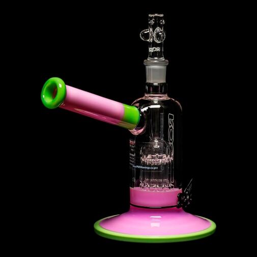 ROOR Tech Fixed Stem 8" 10-Arm Tree Bubbler - Pink & Mint - 04