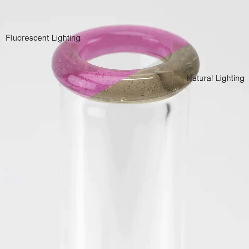 Empire Glassworks 12″ Frosty Floral Beaker – Experimental CFL - 02