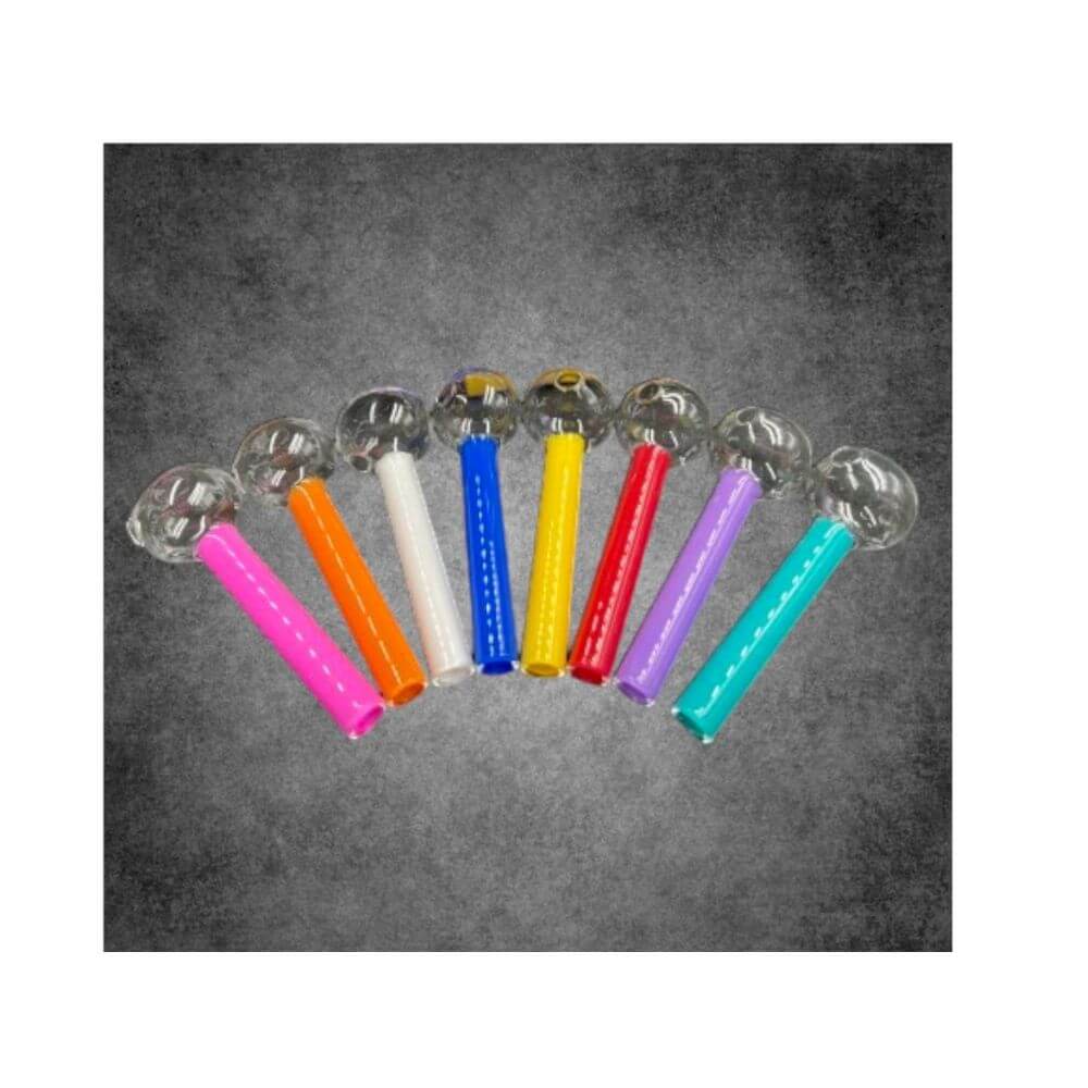 Thick Colorful Straight Oil Burner Hand Pipe