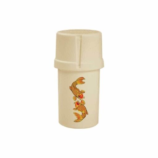 The Medtainer Storage w/ Grinder "Shifting Tides" - 20 Dram / Tan / 3