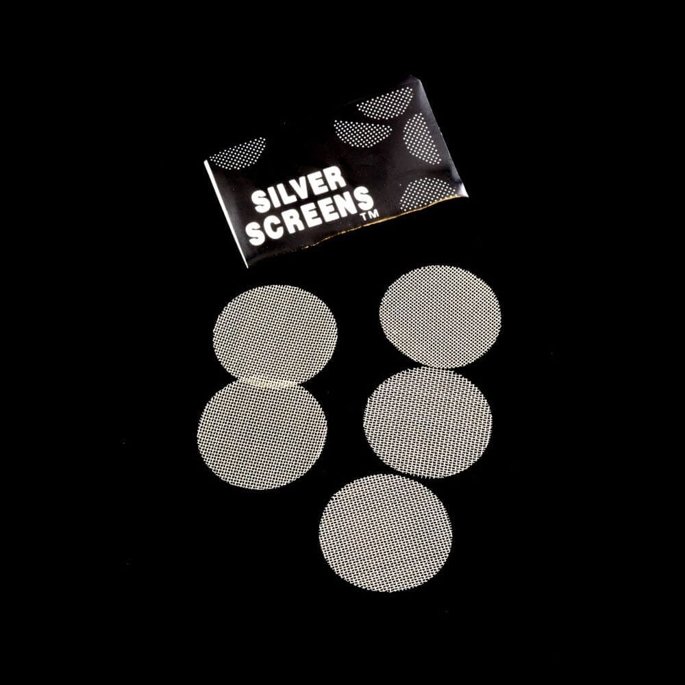 Silver Stainless Steel Pipe Screens - 5pc Pack - 01