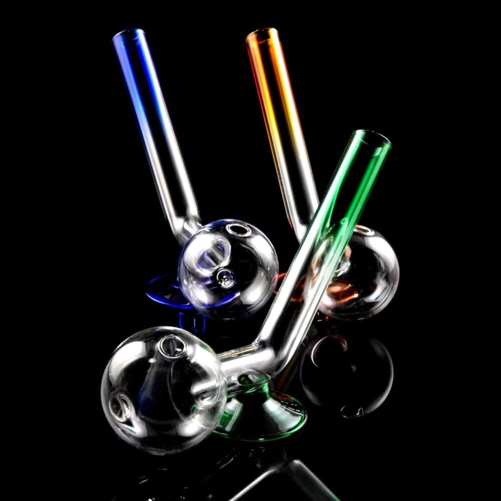 Colorful Glass Oil Burner With Base