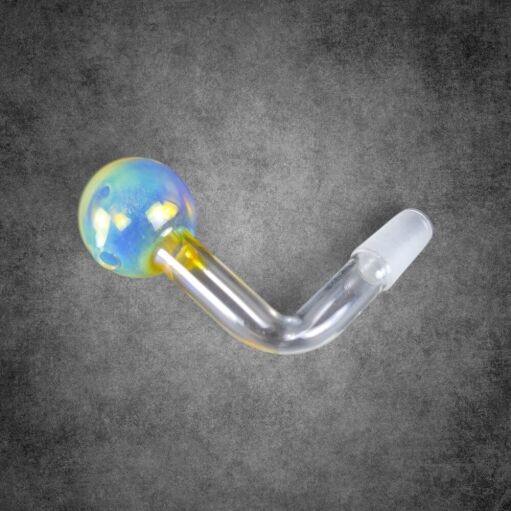 Thick Fumed Glass OIl Burner Attachment - 14mm Male - 03